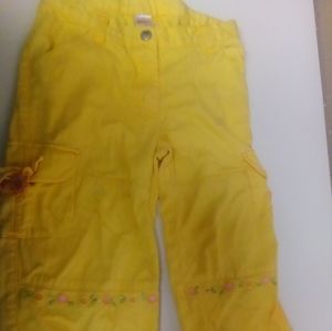 Gymboree, Size 6, Canary Yellow Kids Capri Pants